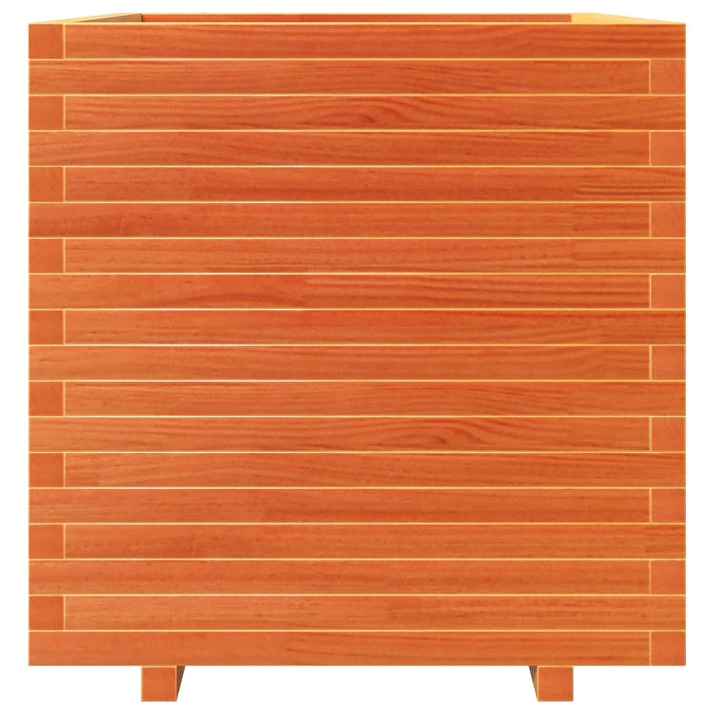 Plantekasse voksbrun 70x70x72,5 cm heltre furu