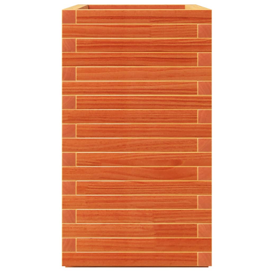 Plantekasse voksbrun 70x40x72,5 cm heltre furu
