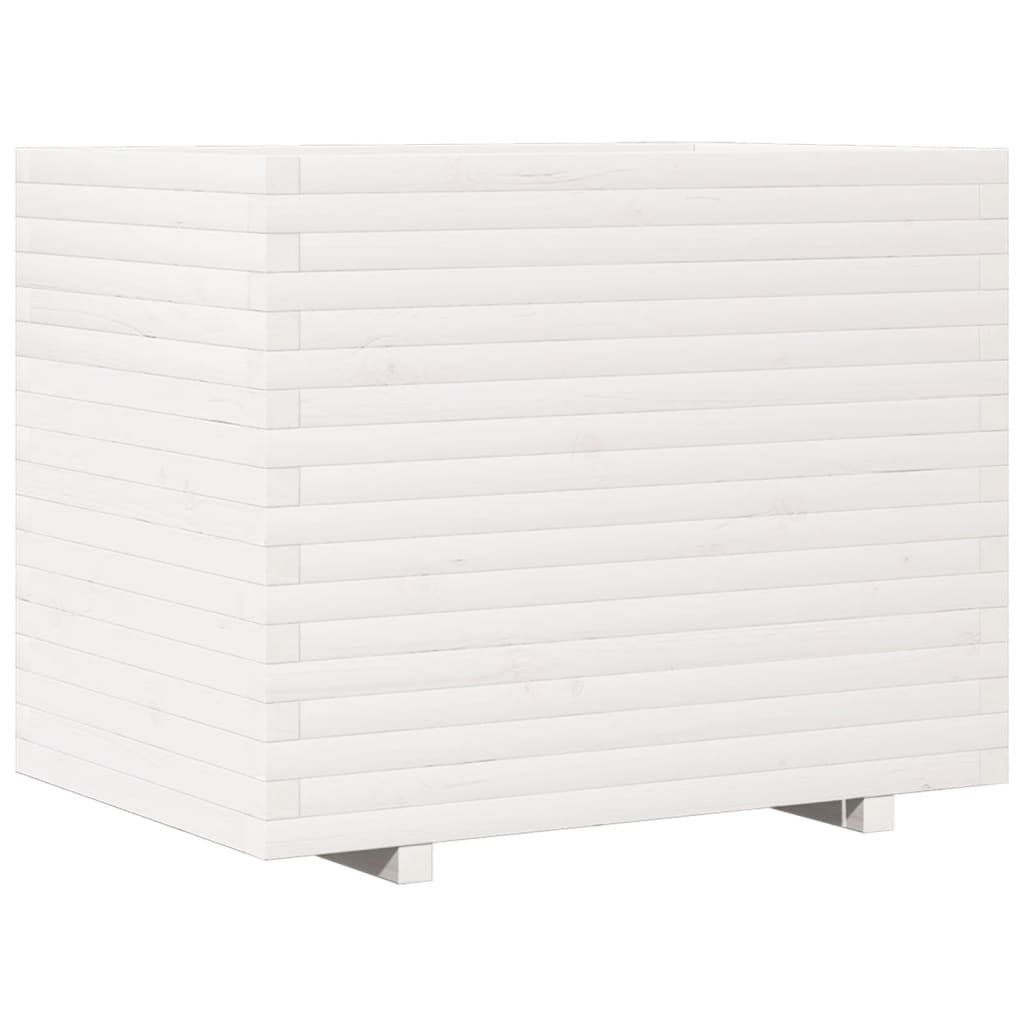 Plantekasse hvit 90x60x72,5 cm heltre furu