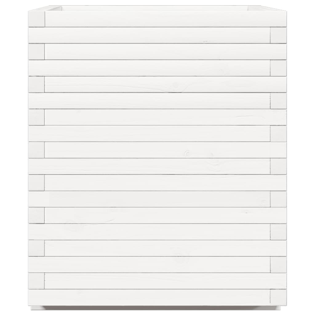 Plantekasse hvit 90x60x72,5 cm heltre furu