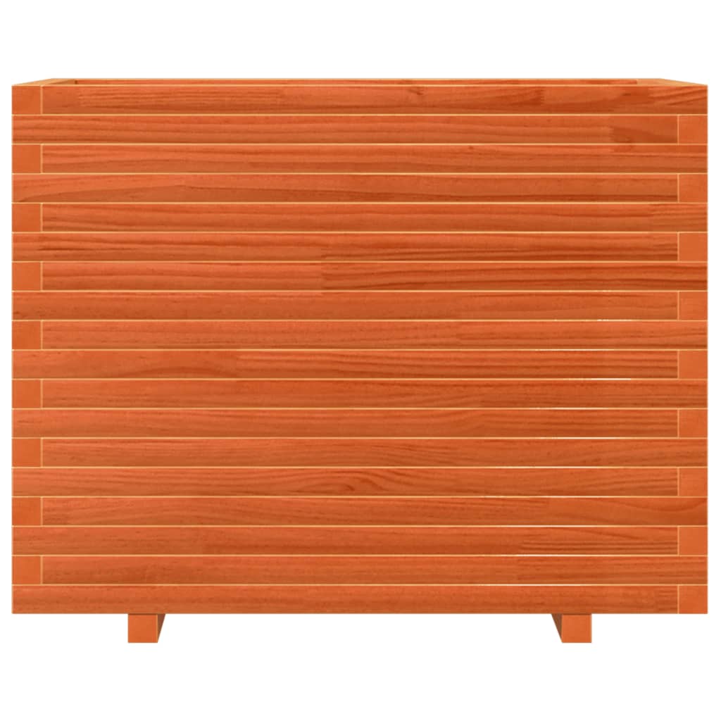 Plantekasse voksbrun 90x60x72,5 cm heltre furu
