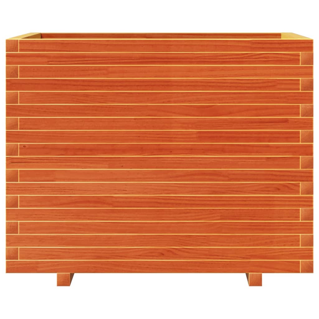 Plantekasse voksbrun 90x60x72 cm heltre furu
