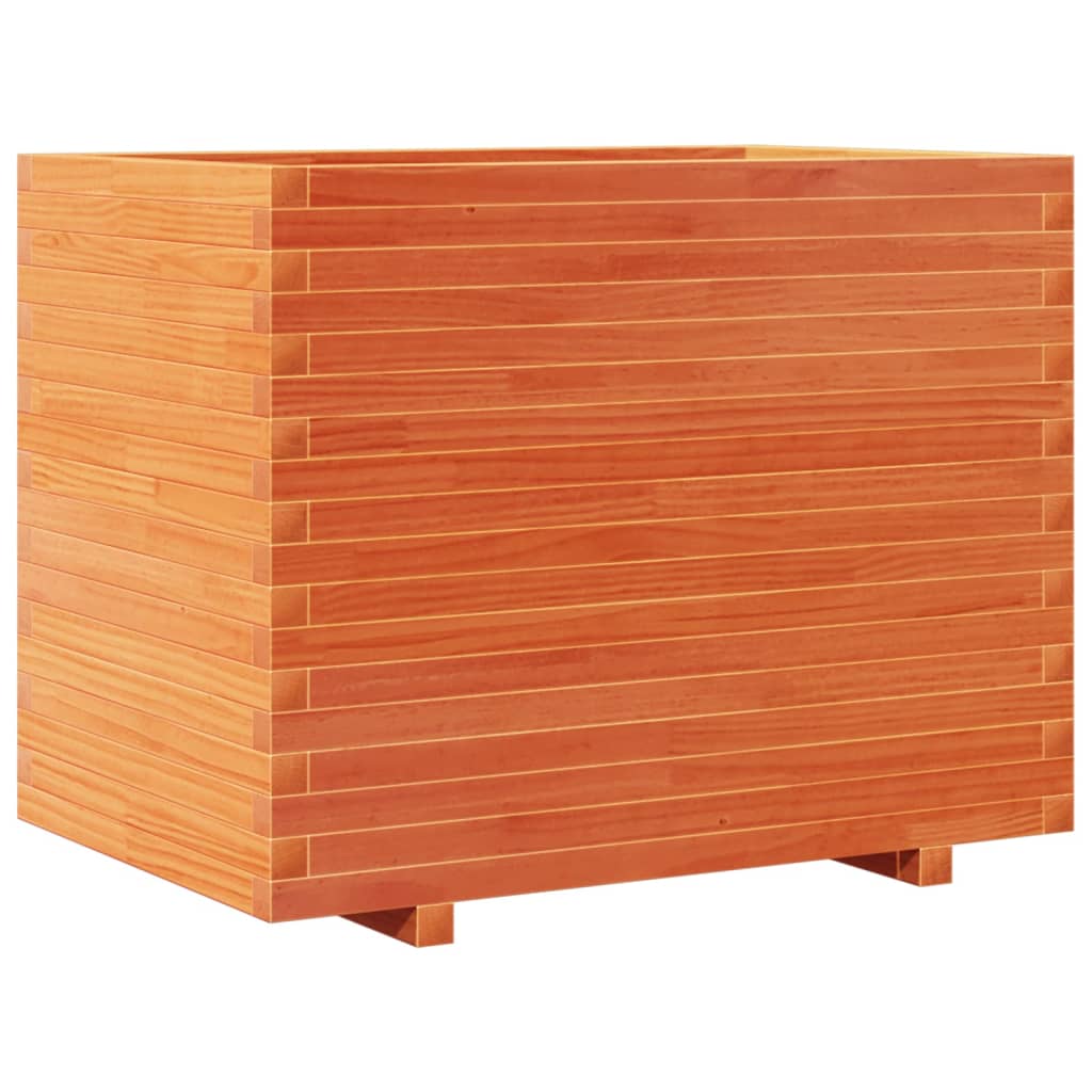 Plantekasse voksbrun 90x60x72 cm heltre furu