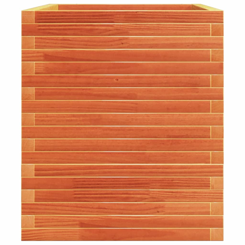Plantekasse voksbrun 110x60x72 cm heltre furu
