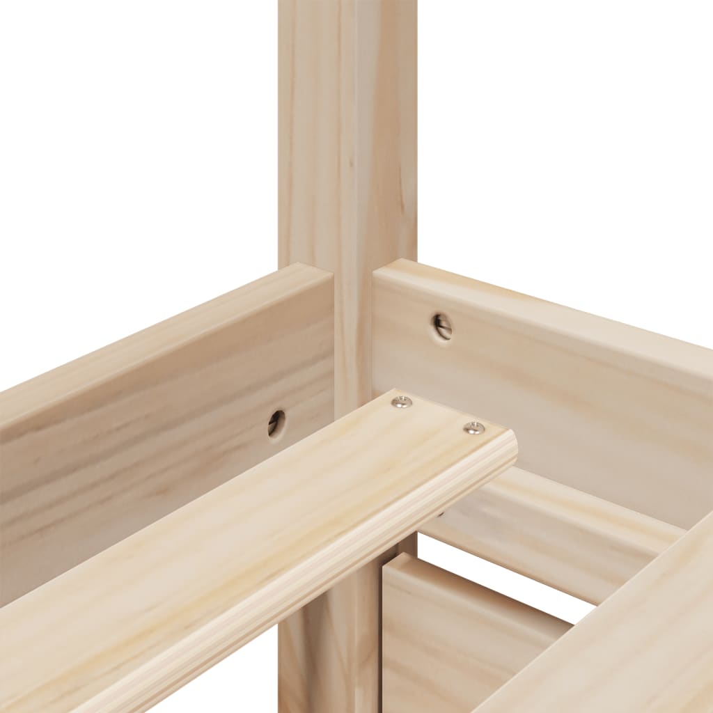 Seng med skuffer og madrass 140x200 cm heltre furu