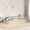 Seng med madrass 200x200 cm heltre furu