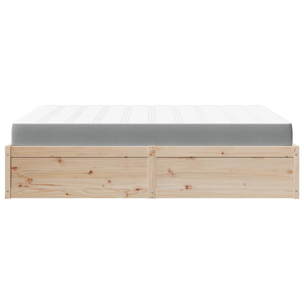 Seng med madrass 160x200 cm heltre furu