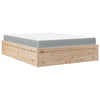 Seng med madrass 160x200 cm heltre furu