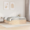 Seng med madrass 140x200 cm heltre furu