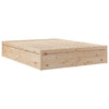 Seng med madrass 140x200 cm heltre furu