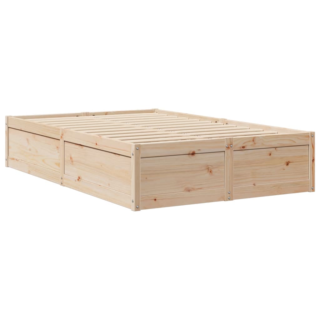 Seng med madrass 120x200 cm heltre furu