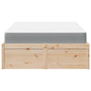 Seng med madrass 120x200 cm heltre furu