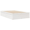 Seng med madrass hvit 120x200 cm heltre furu