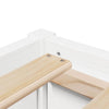 Seng med madrass hvit 120x200 cm heltre furu
