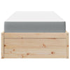 Seng med madrass 100x200 cm heltre furu