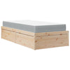 Seng med madrass 100x200 cm heltre furu