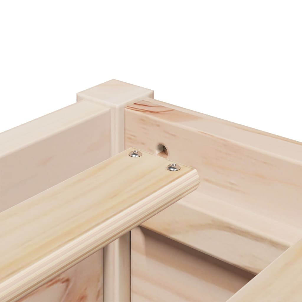 Seng med madrass 90x190 cm heltre furu