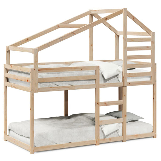 Køyeseng uten madrass 90x200 cm heltre furu