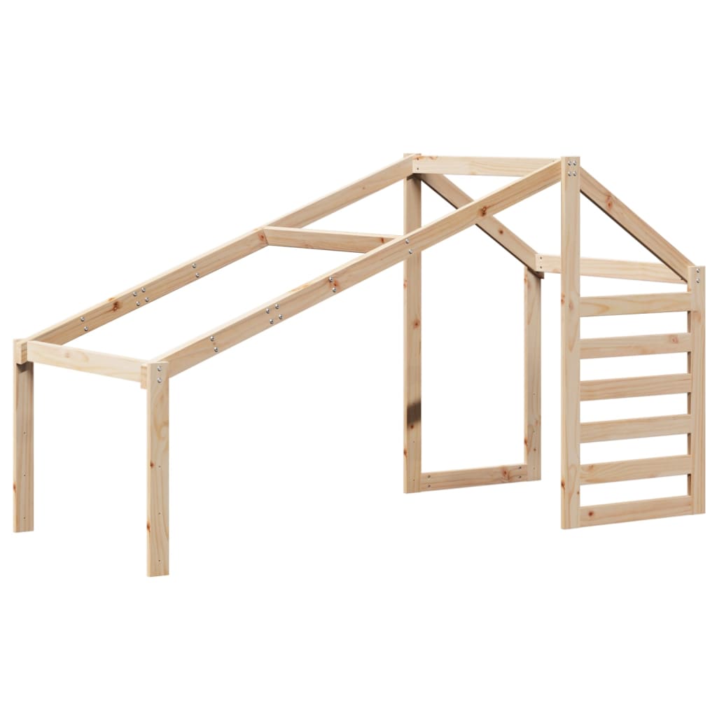 Køyeseng med tak 75x190 cm heltre furu