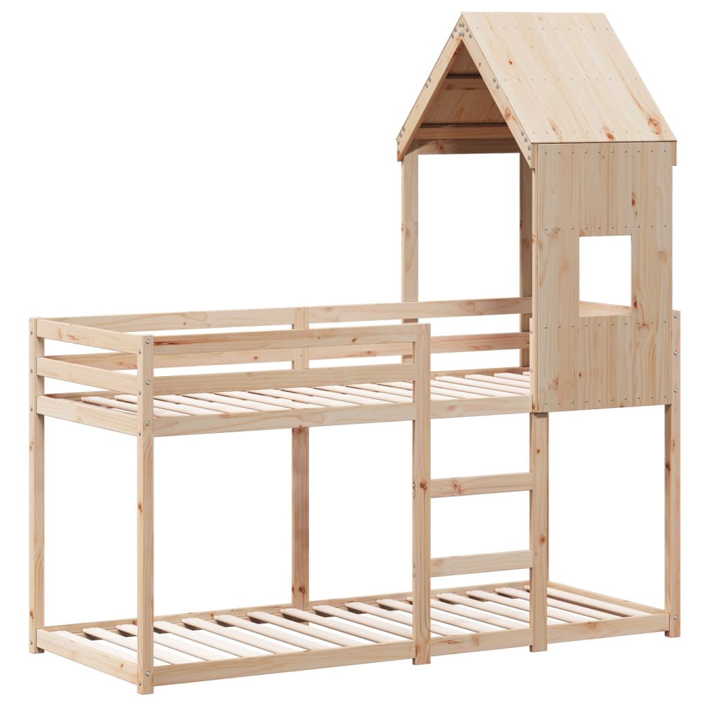 Køyeseng uten madrass 90x200 cm heltre furu