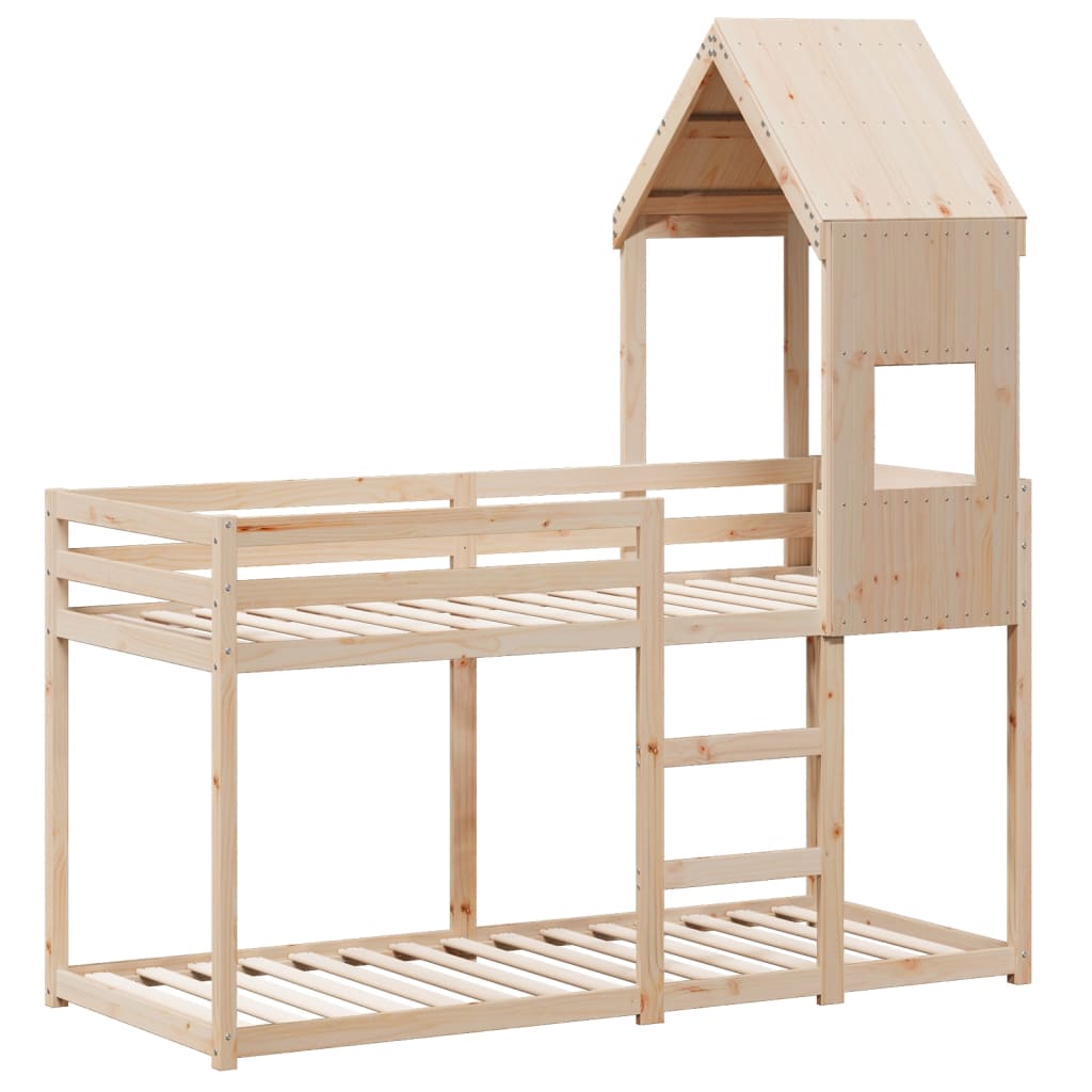 Køyeseng uten madrass 90x190 cm heltre furu