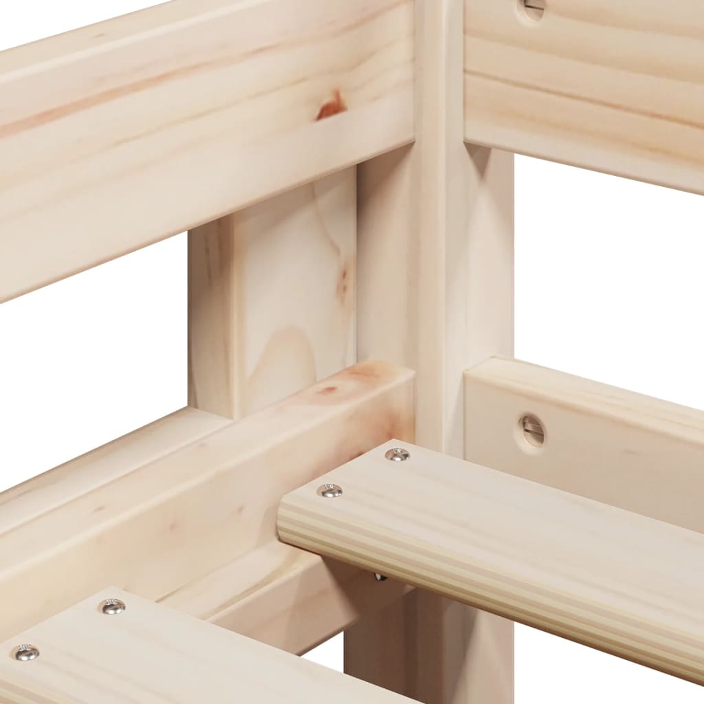 Køyeseng uten madrass 90x190 cm heltre furu