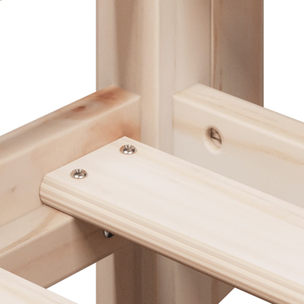 Køyeseng med tak 75x190 cm heltre furu