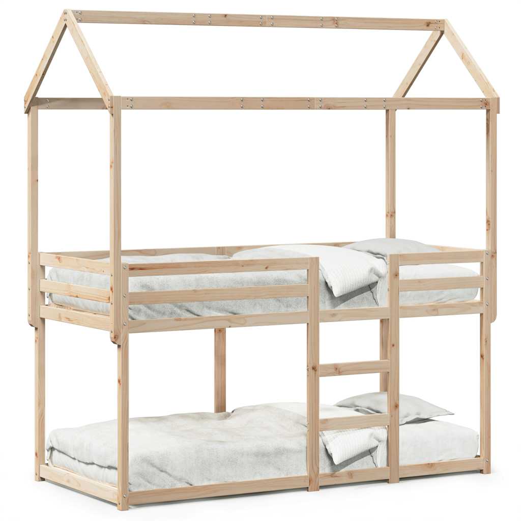 Køyeseng uten madrass 90x200 cm heltre furu