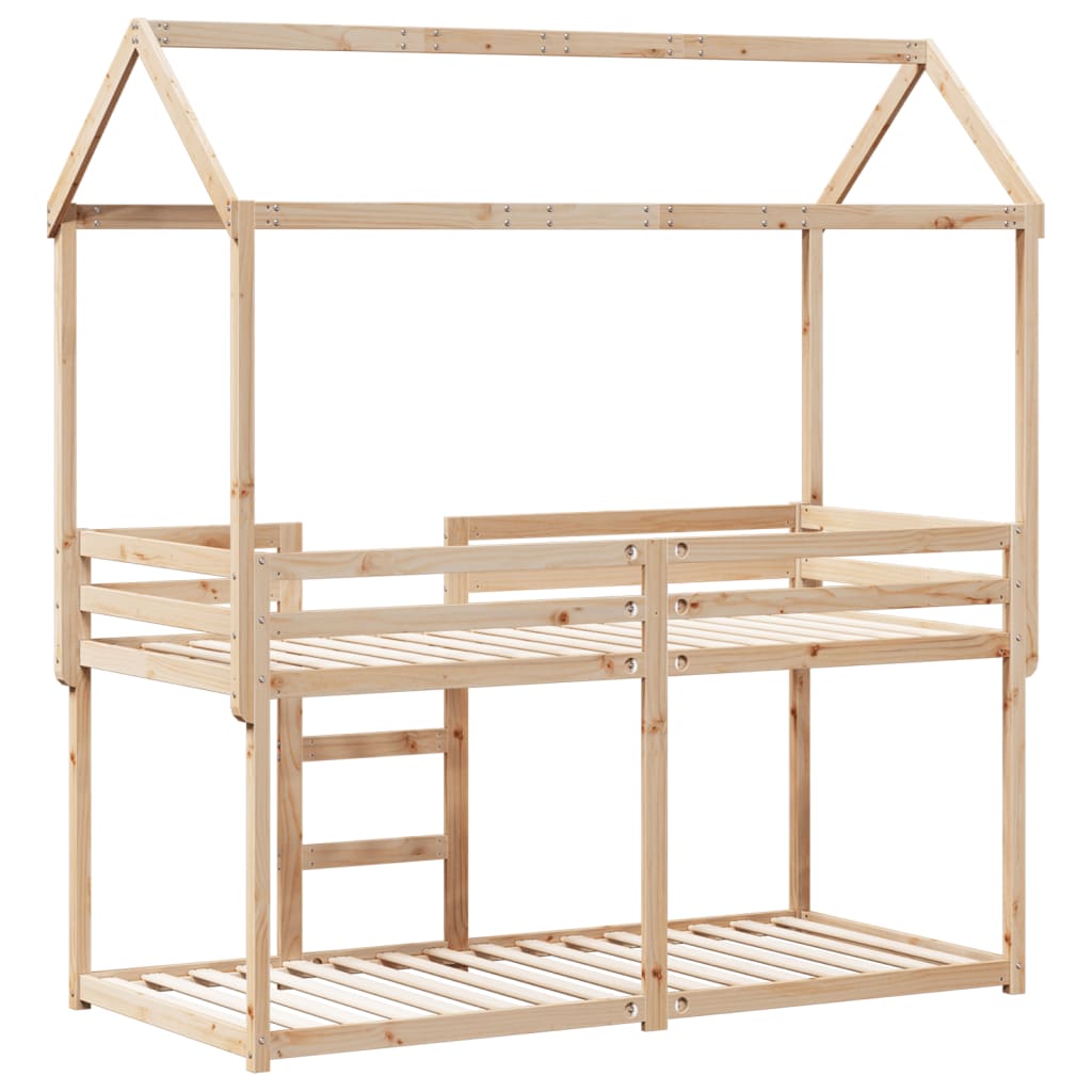 Køyeseng uten madrass 90x200 cm heltre furu