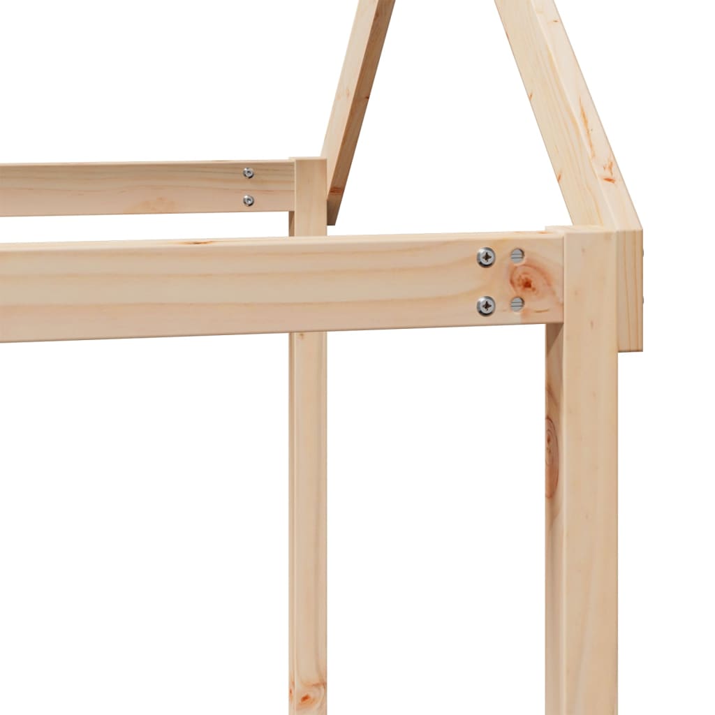 Køyeseng med tak 80x200 cm heltre furu