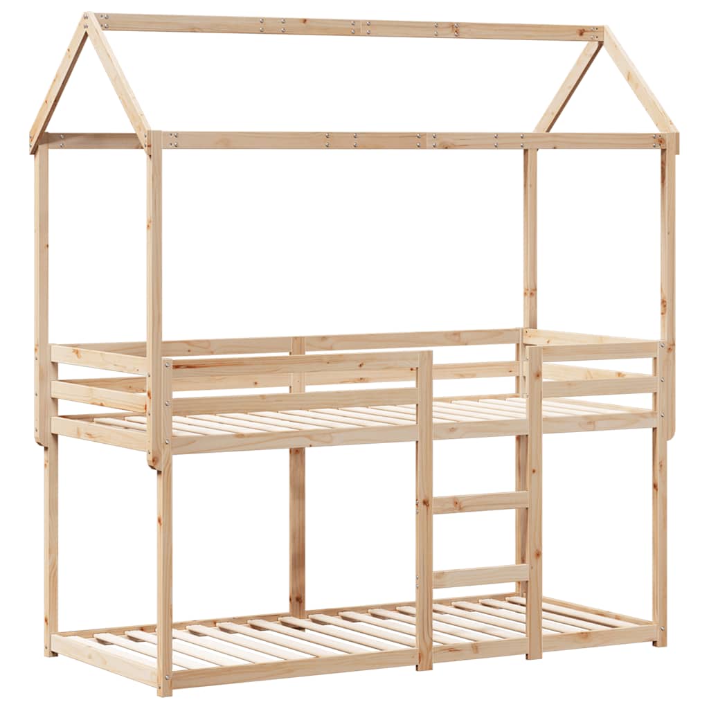 Køyeseng uten madrass 90x190 cm heltre furu