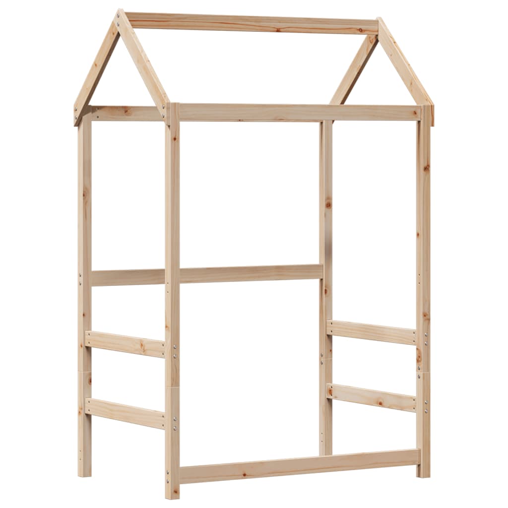 Sengeramme med tak 100x200 cm heltre furu