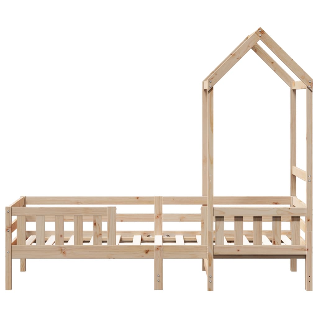 Sengeramme med tak 80x200 cm heltre furu
