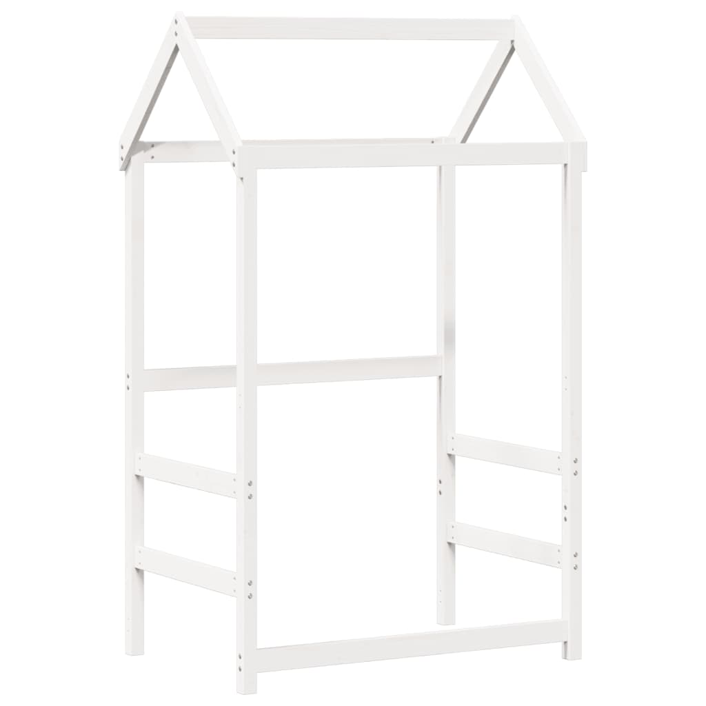 Dagseng med tak hvit 80x200 cm heltre furu