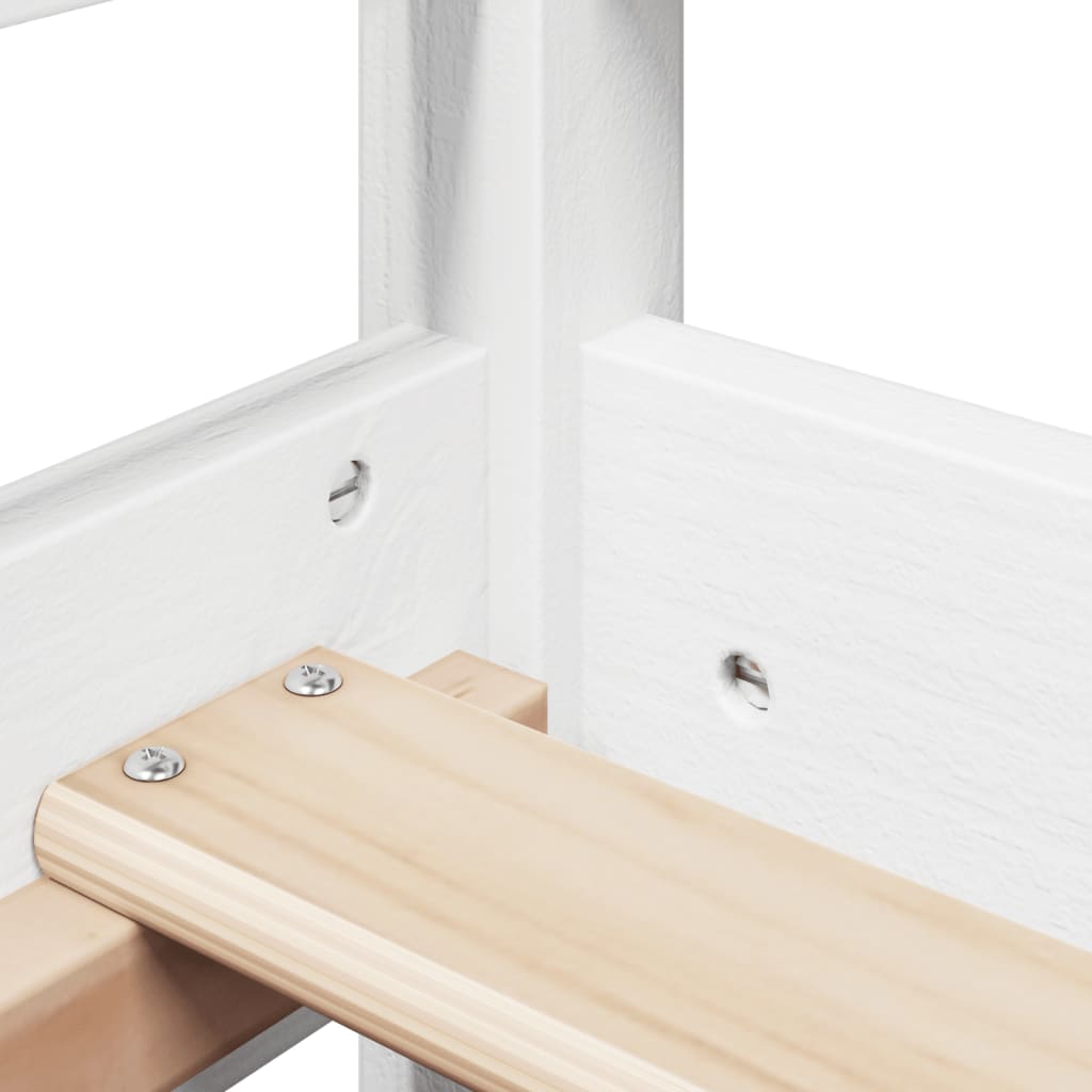 Dagseng med tak hvit 80x200 cm heltre furu