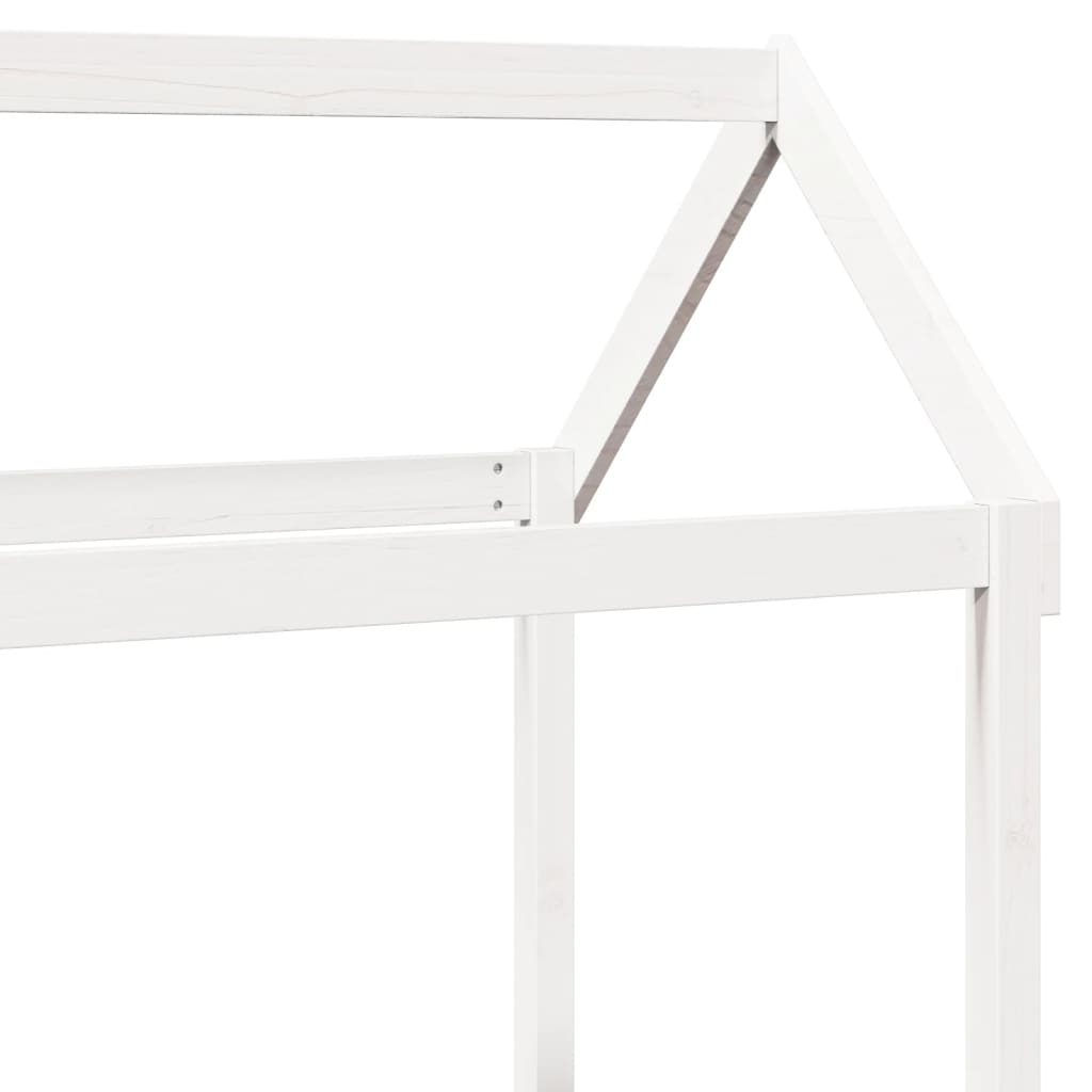 Dagseng med tak hvit 80x200 cm heltre furu