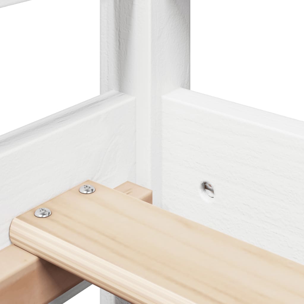 Dagseng med tak hvit 80x200 cm heltre furu