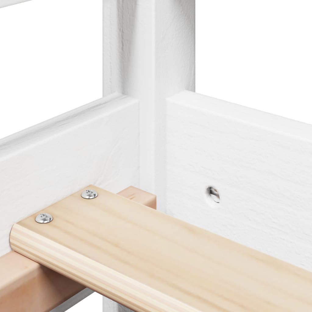 Dagseng med tak hvit 80x200 cm heltre furu