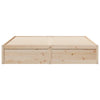 Sengeramme med madrass 200x200 cm heltre furu