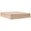 Sengeramme med madrass 200x200 cm heltre furu