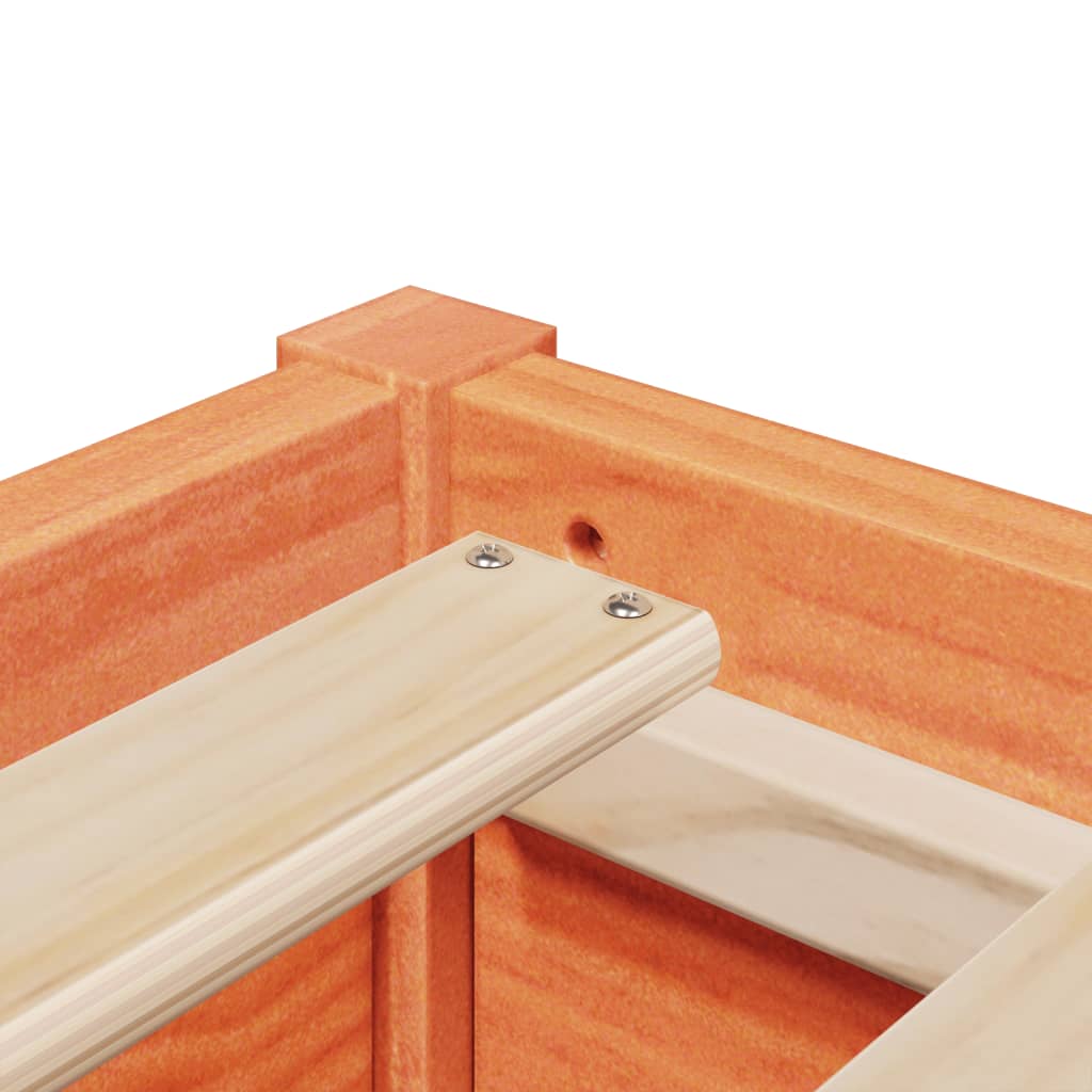 Sengeramme uten madrass voksbrun 120x190 cm heltre furu