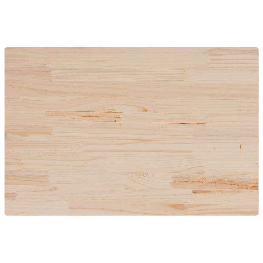 Bordplate 80x50x1,7 cm rektangulær heltre furu