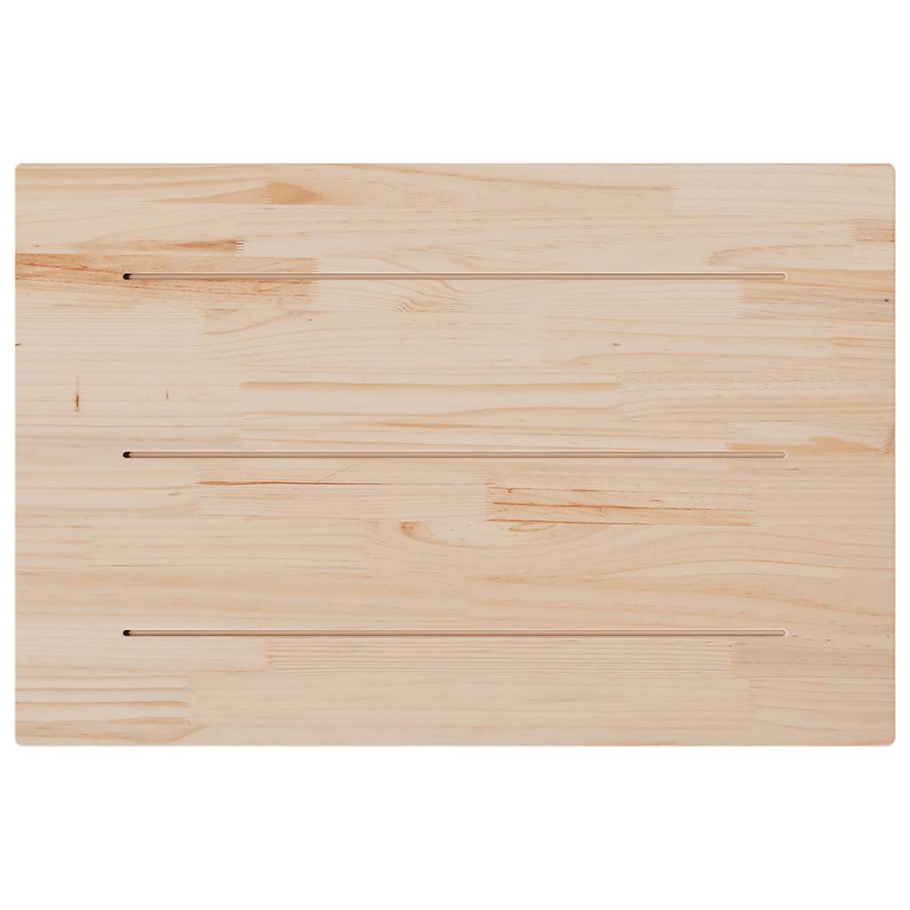 Bordplate 80x50x1,7 cm rektangulær heltre furu