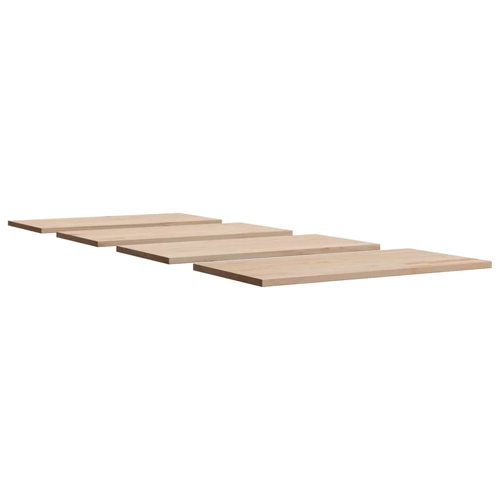 Bordplater 4 stk 100x50x1,7 cm rektangulær heltre furu vidaXL