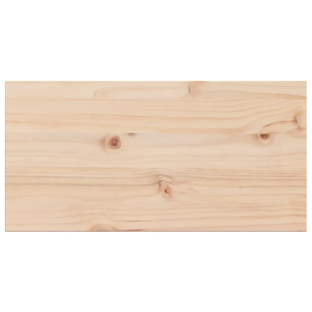 Bordplater 2 stk 70x35x2,5 cm rektangulær heltre furu