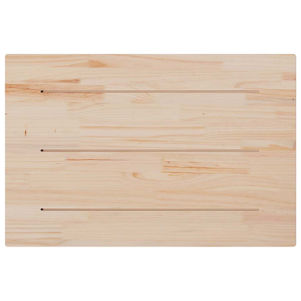 Bordplate 80x50x2,5 cm rektangulær heltre akasie
