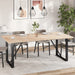 Bordplater 4 stk 100x50x2,5 cm rektangulær heltre furu