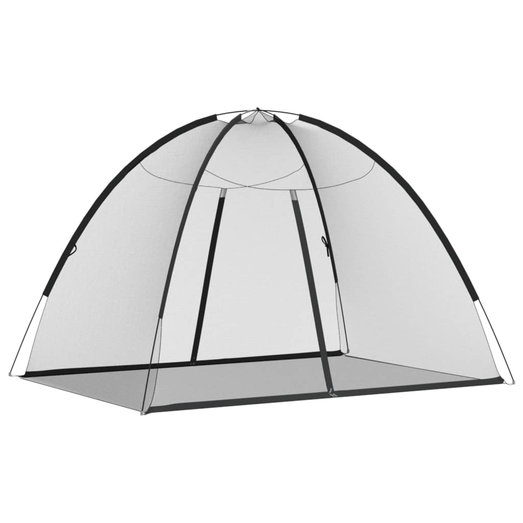 Mongolsk myggnett med dører 220 netting svart 200x150x140 cm