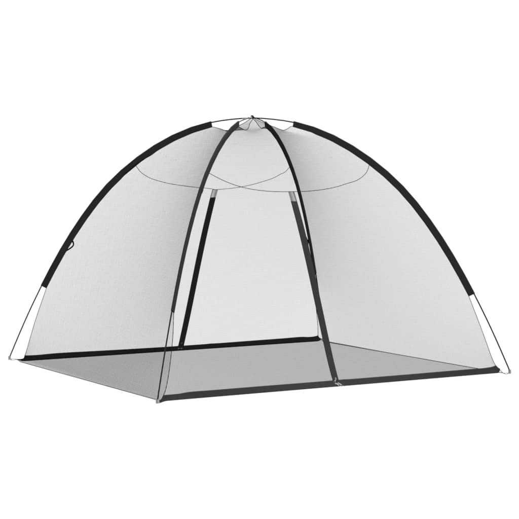 Mongolsk myggnett med dører 220 netting svart 200x180x135 cm