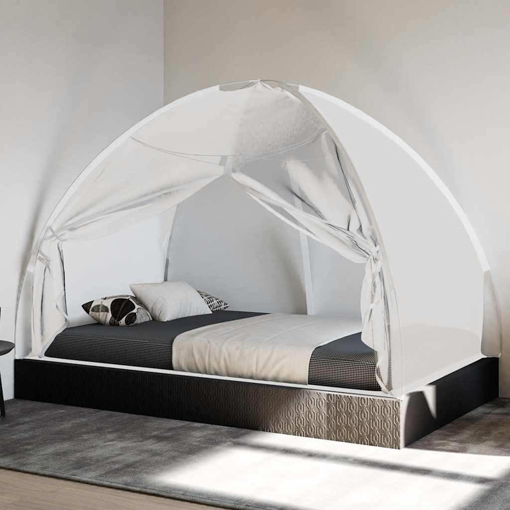 Mongolsk myggnett med dører 220 netting hvit 200x120x130 cm